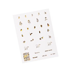 Nail stickers Botanical Gold - Holographic