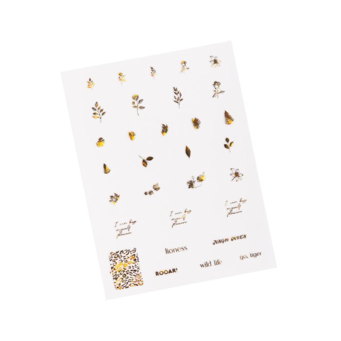 Nail stickers Botanical Gold - Holographic